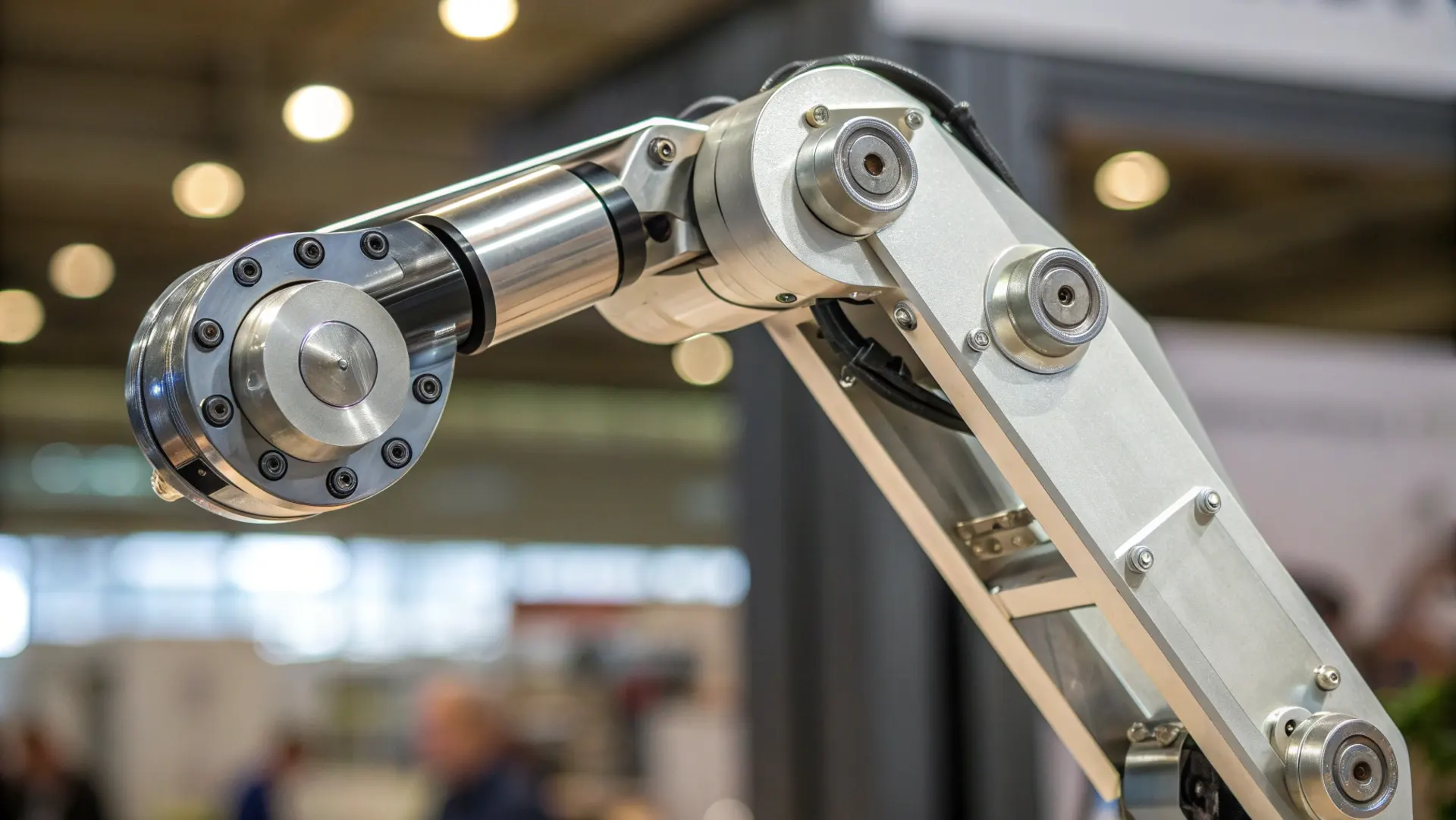 3D visualization of robot configuration space showing multiple degrees of freedom